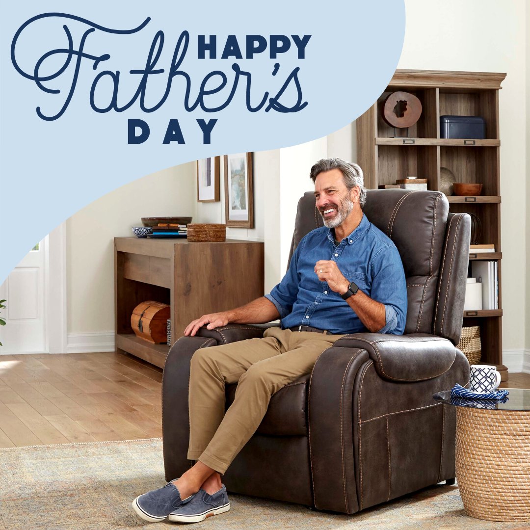 UltraComfortUSA's tweet photo. Rest, relax, and recline! Today, we celebrate, honor, and remember all the dads who hold a special place in our hearts. Happy Father's Day from all of us at UltraComfort.💙 https://t.co/wFM4hOGM1t