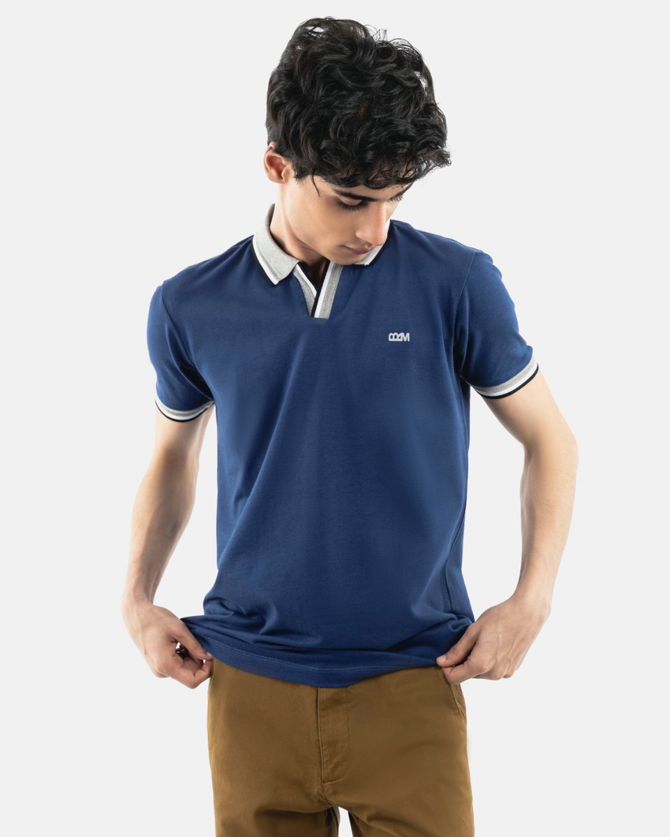 Featuring casual fit cut with buttonless placket for a chic look. This blue polo can be worn with anything.

Available in-stores & online: nuel.ink/jGsn5A