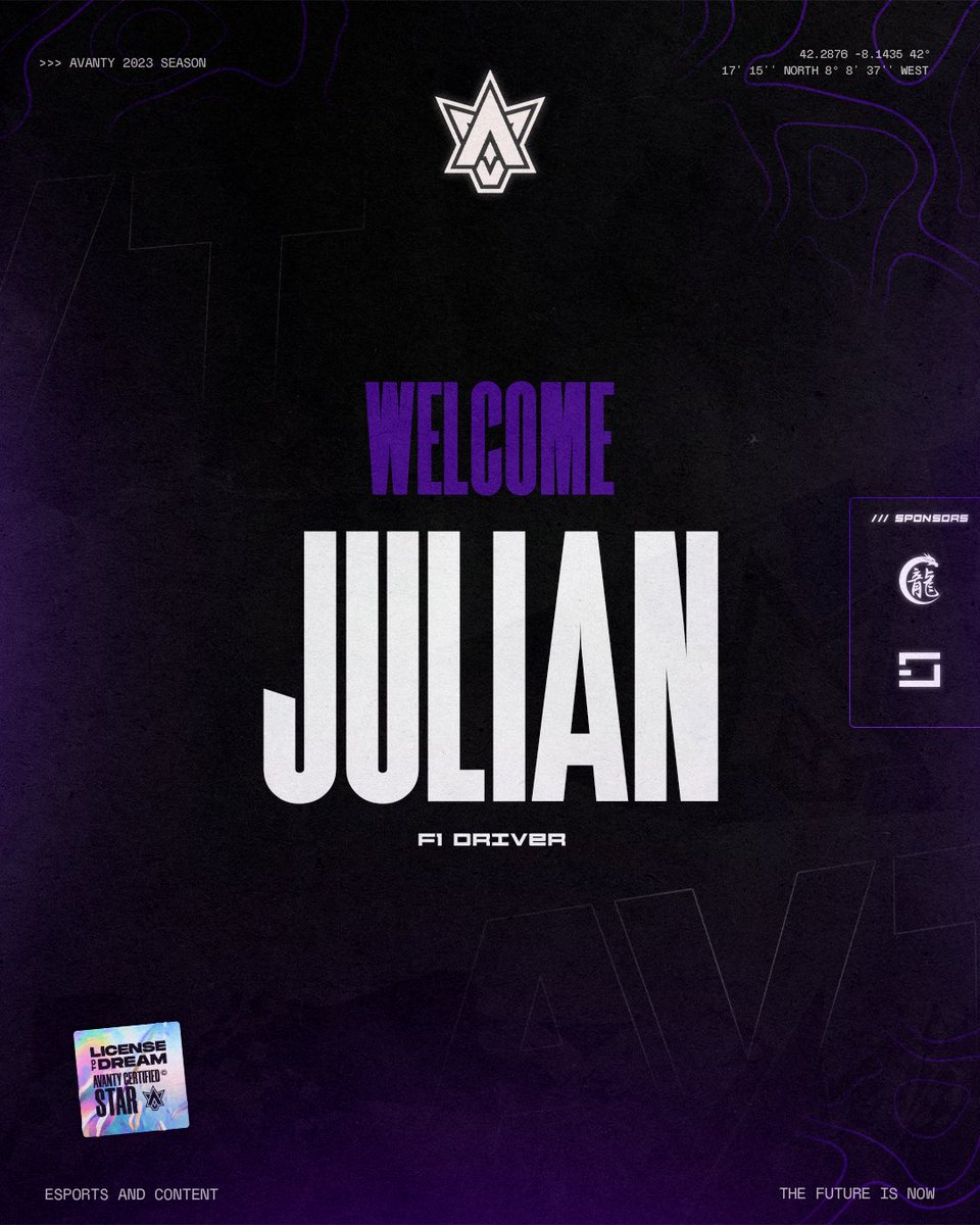 AvantyEsports's tweet photo. BIENVENIDO ✍️ | @Julian_K94 

Estamos encantados de contar con una joven promesa como Julian. 

Sabemos de su potencial y esperamos conseguir grandes resultados juntos. 

#GOAVT https://t.co/i0UnM6i9E0