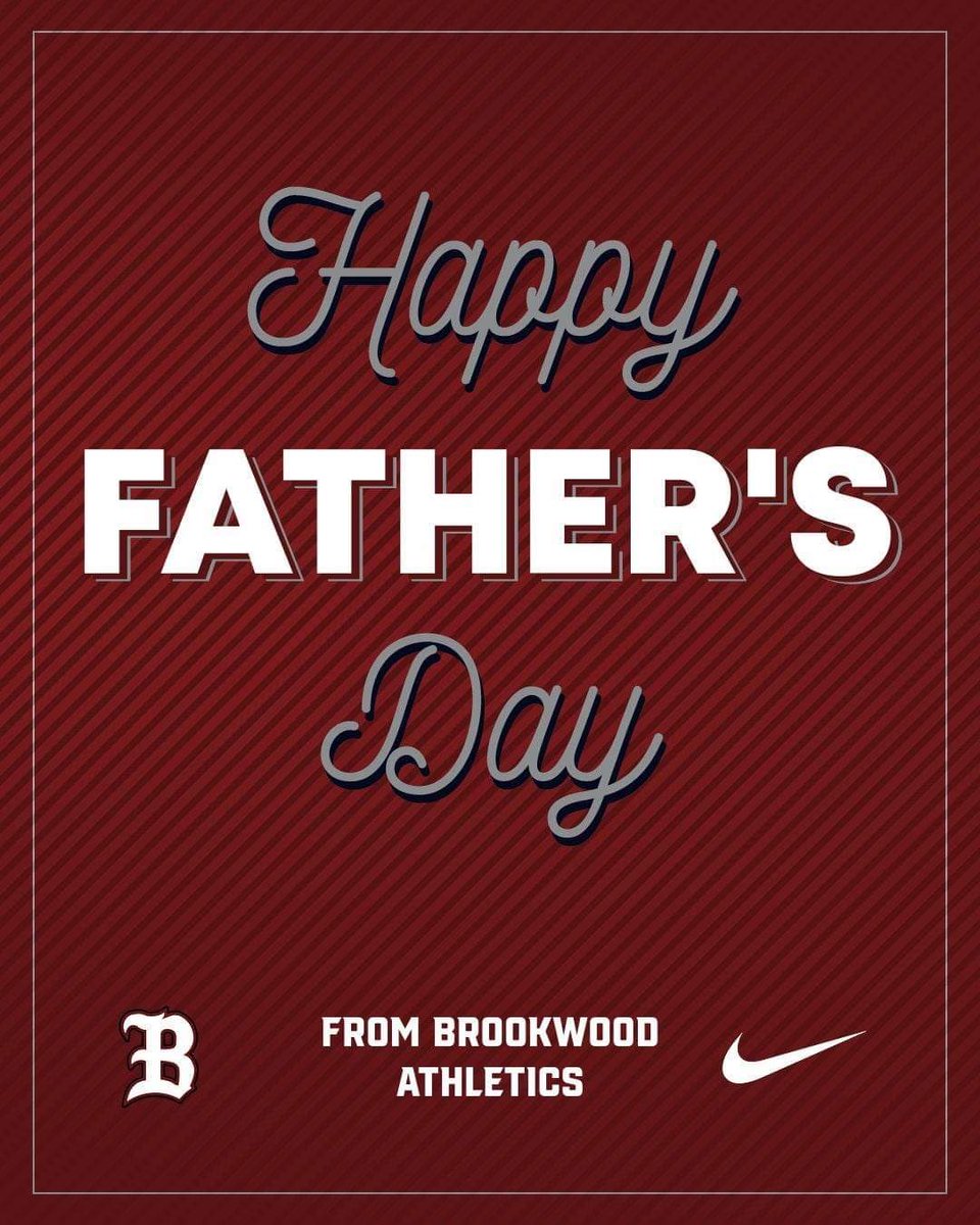 Brookwood Football wishes all fathers a great day with their families, today &amp; every day!