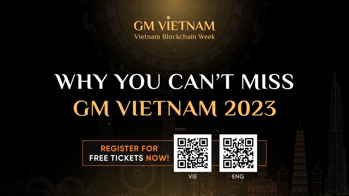 🚀 Don't miss out on the hottest event of the year! Discover the top 10 reasons why you can't afford to miss #GMVN2023.

💎 Diamond Sponsor - @AuraNetworkHQ 
👑 Platinum Sponsor - @binance 
🏆 Gold Sponsors - @Aptos_Network @LSL_GG @coinexcom

Join it for FREE Now👇

#BNB #BSC