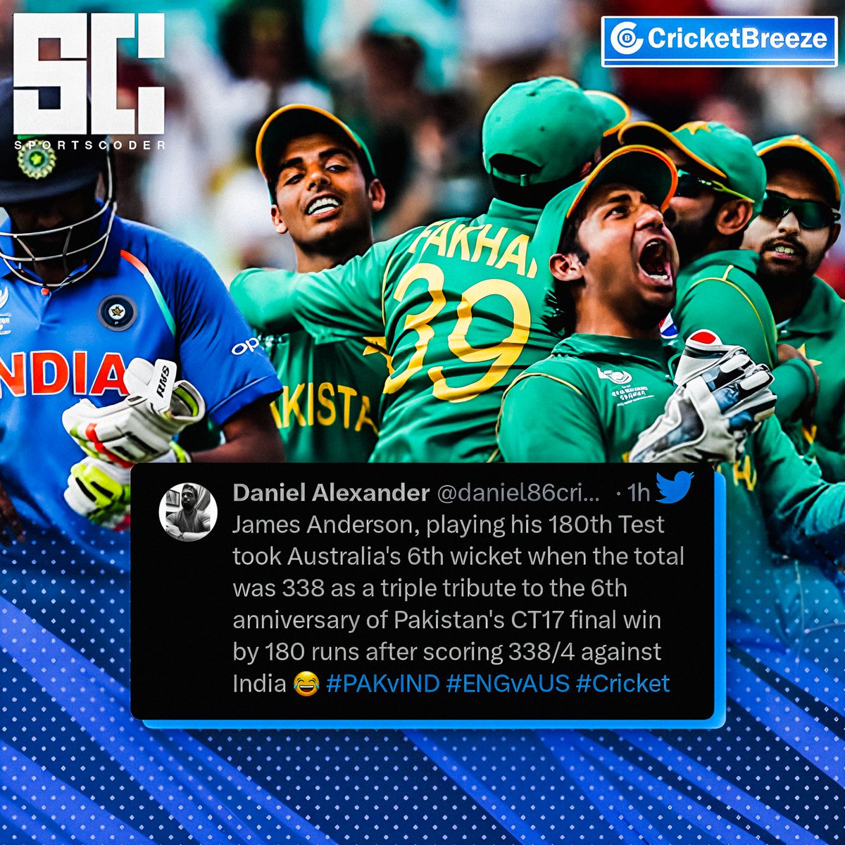 thecricbreeze's tweet photo. Ye badhiya tha guru π
.
.
.
#sportscoder #cricketbreeze #pakistancricket #babarazam #Ashes23 #Ashes #Ashes2023 #AliaBhatt #PAKvSL https://t.co/0vUi6fWhfp
