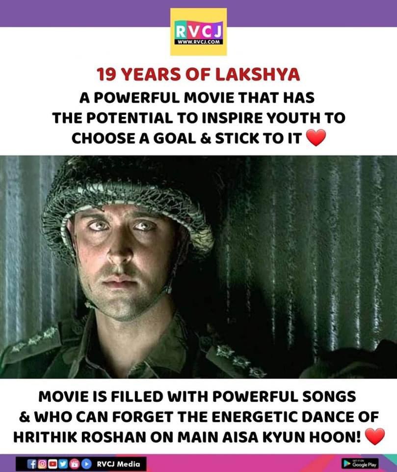 19 Years of Lakshya!
#lakshya #hrithikroshan #amitabhbachchan #farhanakhtar #bollywood #rvcjmovies @iHrithik @FarOutAkhtar @SrBachchan