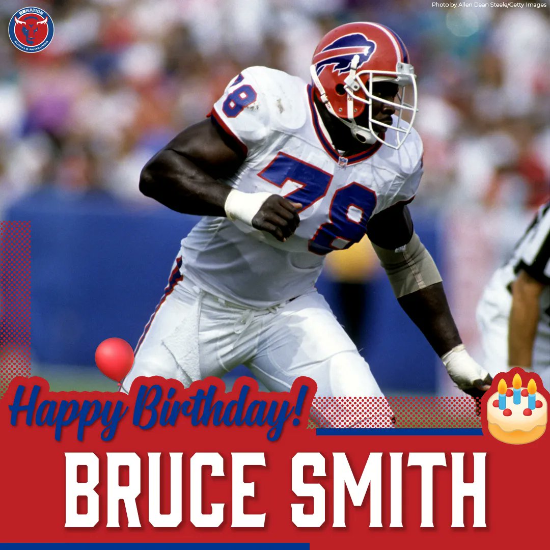 Happy birthday to Bills legend and NFL Hall of Fame member, Bruce Smith! 