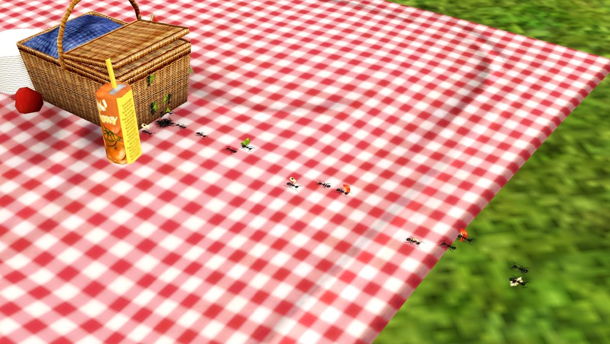 SimsMetre's tweet photo. If you leave the picnic basket out for a while ants will come and take the food from the picnic. It's the tiny details for me 😅

#TheSims3 #TS3 #TheSims #Sims3 https://t.co/IbOdfs3555