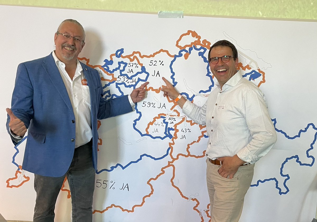 Auch der #Aargau sagt mit 52% #KlimaschutzgesetzJA