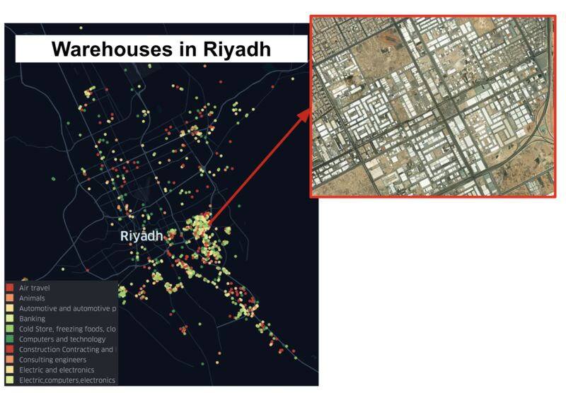 _mbatran's tweet photo. We mapped all warehouses from satellite images!
Why? To decide where to open a new warehouse investment.
Demand vs Supply is the best way to decide the next place to invest.
#data #location_intelligence https://t.co/7jal0M660n