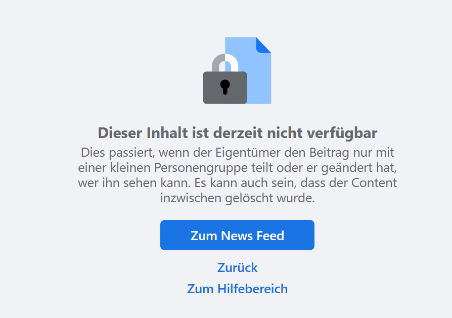 Eine Schwester hat's verstanden, Papi hat auch seinen FB Account schnell zurückgefahren. Nur Kira will nicht verstehen...