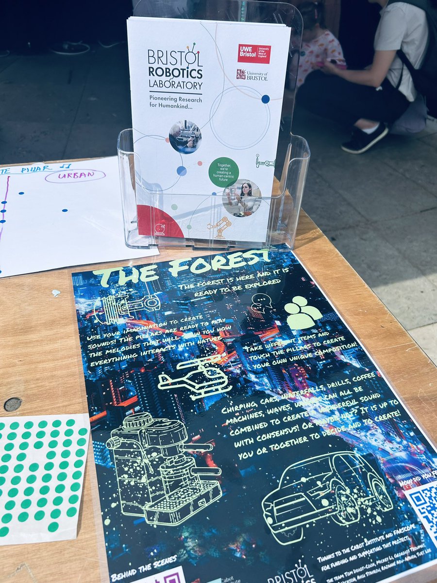 sabinehauert's tweet image. Amazing interactive experiment combining nature and urban, sound and light at the Festival of Nature this weekend. Well done to the @farscopecdt and @BristolRobotLab team. They built this from scratch. Learn more here styinglee.wixsite.com/the-forest