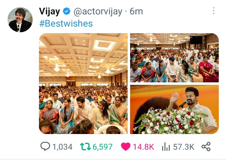 @Thalapathy Posted The Yesterday Function Picture In Twiter 📷 🔥 #Leo @actorvijay
