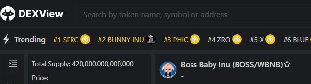 BossBaby_Inu's tweet photo. DEXView updated babies 🥳🎉
https://t.co/aU7lxaMTmg

#Crypto #NFT #bnb #bsc #bscscan #memetoken #pinksale #presale https://t.co/DBFAdmdp8f