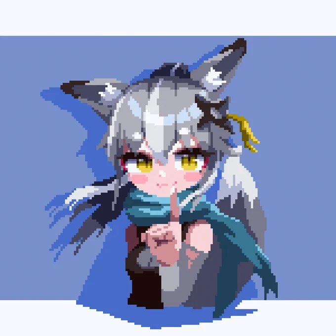 #pixelart commissionで描いたオリキャラ