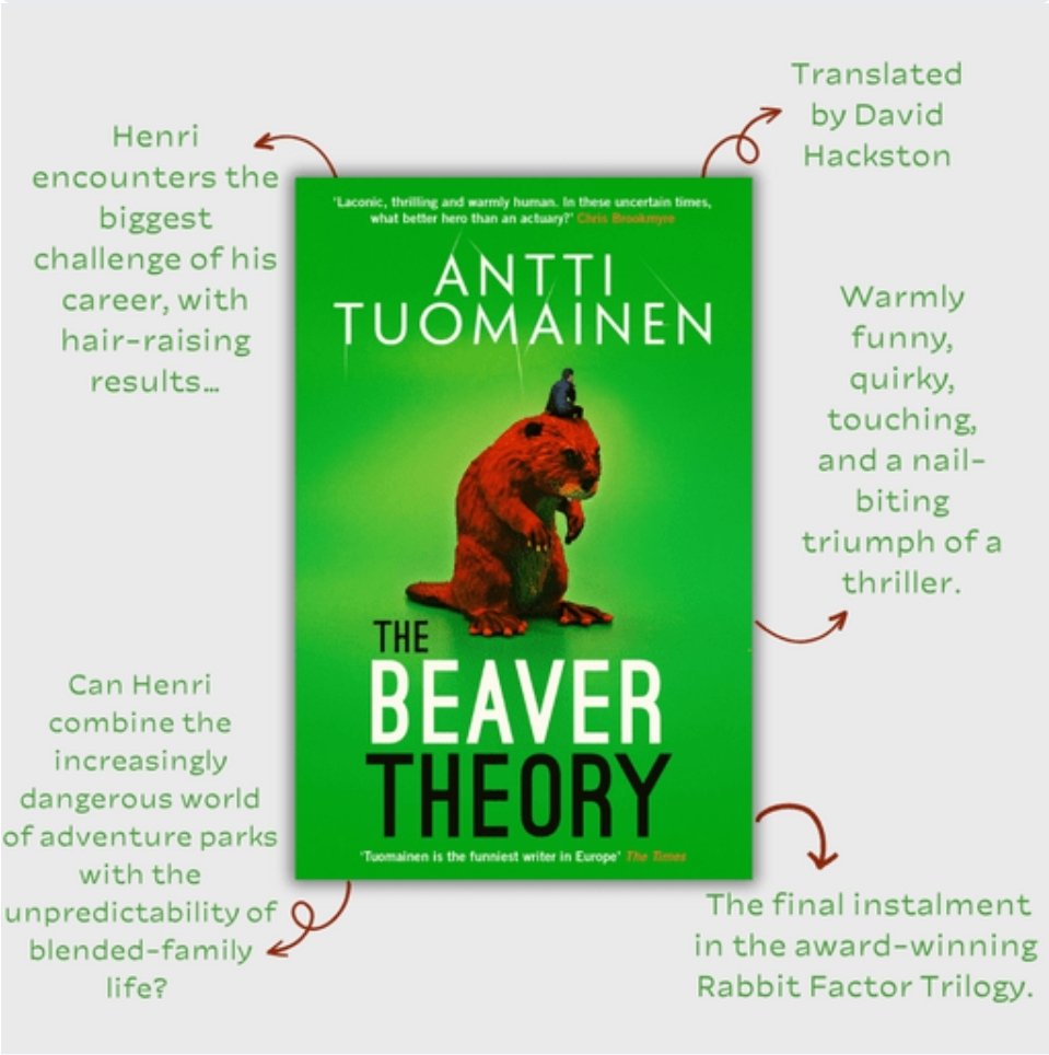 I'm excited to take part in the cover reveal for #TheBeaverTheory by Antii Tuomainen 
Published 12th October @OrendaBooks

The Beaver Theory is the final instalment in the award-winning Rabbit Factor Trilogy.

#books #bookbloggers #booktwitter