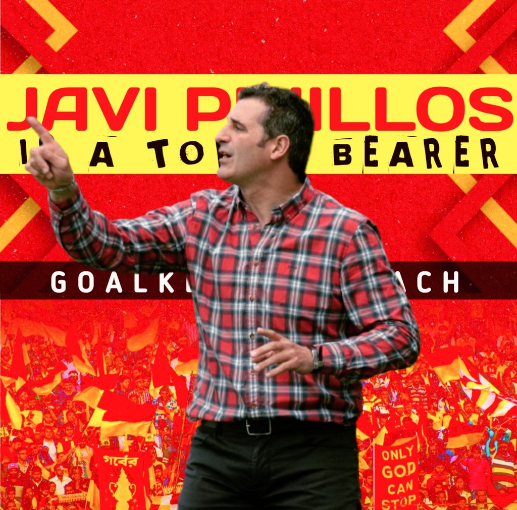 torch__bearers's tweet photo. 𝗕𝗘𝗜𝗡𝗩𝗘𝗡𝗜𝗗𝗢 🔴🟡🔥

East Bengal FC have appointed Javi PINILLOS as a goalkeeper coach. He was with BFC when Carles Cuadrat managed them.

প্রাক্তন বিএফসি গোলকিপার কোচ হাভি পিনিল্লোস লাল হলুদ ব্রিগেডে যোগ দিচ্ছেন।

#JoyEastBengal #WelcomeJavi #TorchBearers #BangalBrigade https://t.co/DuAcTK7e0V