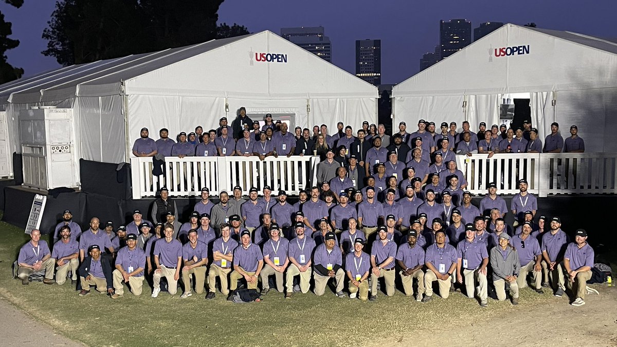 The GCM crew is all in purple today. They’re a tribute to The Patriot supt. Jeremy Dobson, Chris Wilson’s best friend whom we lost in a tragic accident. The purple represents their K-State ties and the logo is of Royal, Jeremy’s beloved black lab.