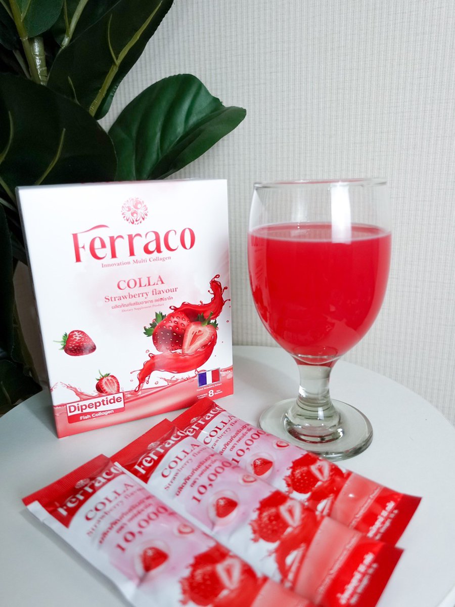 Ferraco_th's tweet photo. 🍓Ferraco Collagen Strawberry 🍓 ตัวช่วยเรื่องผิวสวยใส ต้องตัวนี้เลยค่ะ
✨️บอกลาสิว,ฝ้า จุดด่างดำ และยังช่วยชะลอวัย✅️
✨️รสชาติอร่อย ดื่มง่ายดื่มทุกวันก็มีผิวสวยได้ทั้งผู้หญิง💗🍓
#Ferraco #Collagen #ผิวใส #สตรอเบอร์รี่ #สีแดง 🍓🍓💖 https://t.co/cR2dHTWSEk