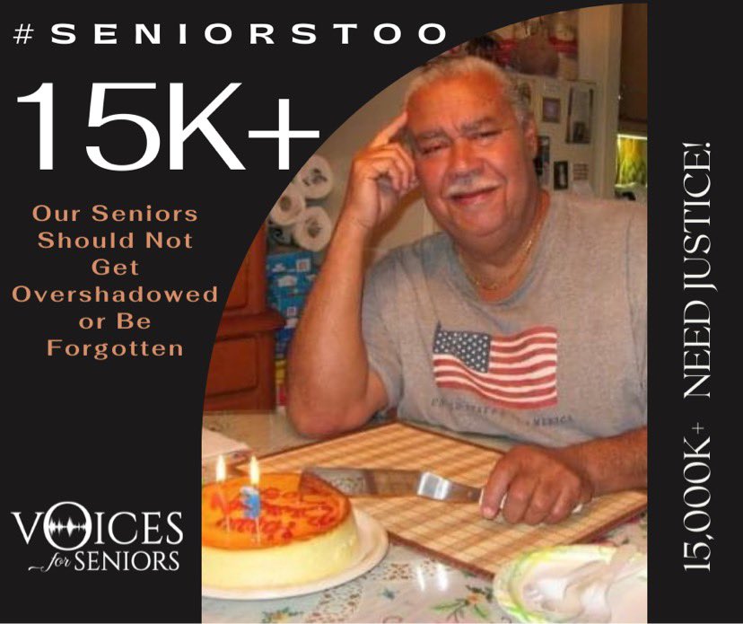 Voices4Seniors's tweet photo. Remembering all the Dad’s, Grandpa’s, Uncles, Brothers and Husbands lost on this Fathers Day. #seniorstoo #15000plus https://t.co/T85xTdZD5b
