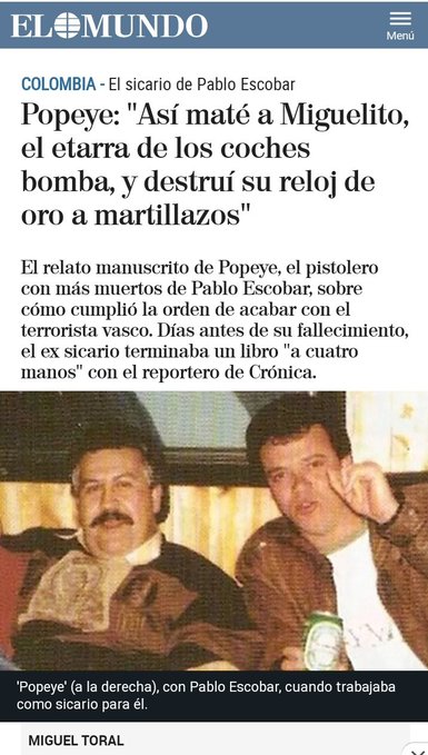 <a href="/MargaritaRepo/">Margarita Restrepo</a> <a href="/MargaritaRepo/">Margarita Restrepo</a>, definitivamente usted es un escombro, solo repite estupideces, jamás se documenta, solo le interesó recibir el dinero ensangrentado que le suministraba su amante bandido, el sicario Popeye, para luego robar al país