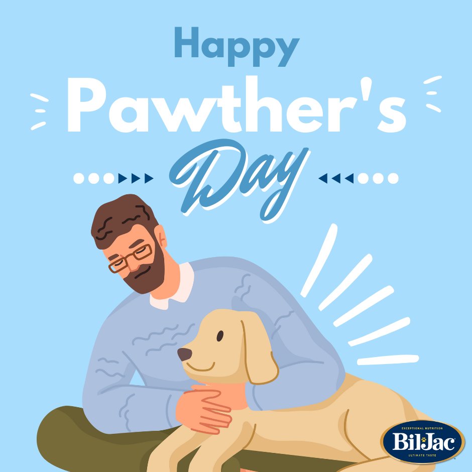 To all the dog dads, we wish you a paw-some Father's Day filled with love, licks, and belly rubs!