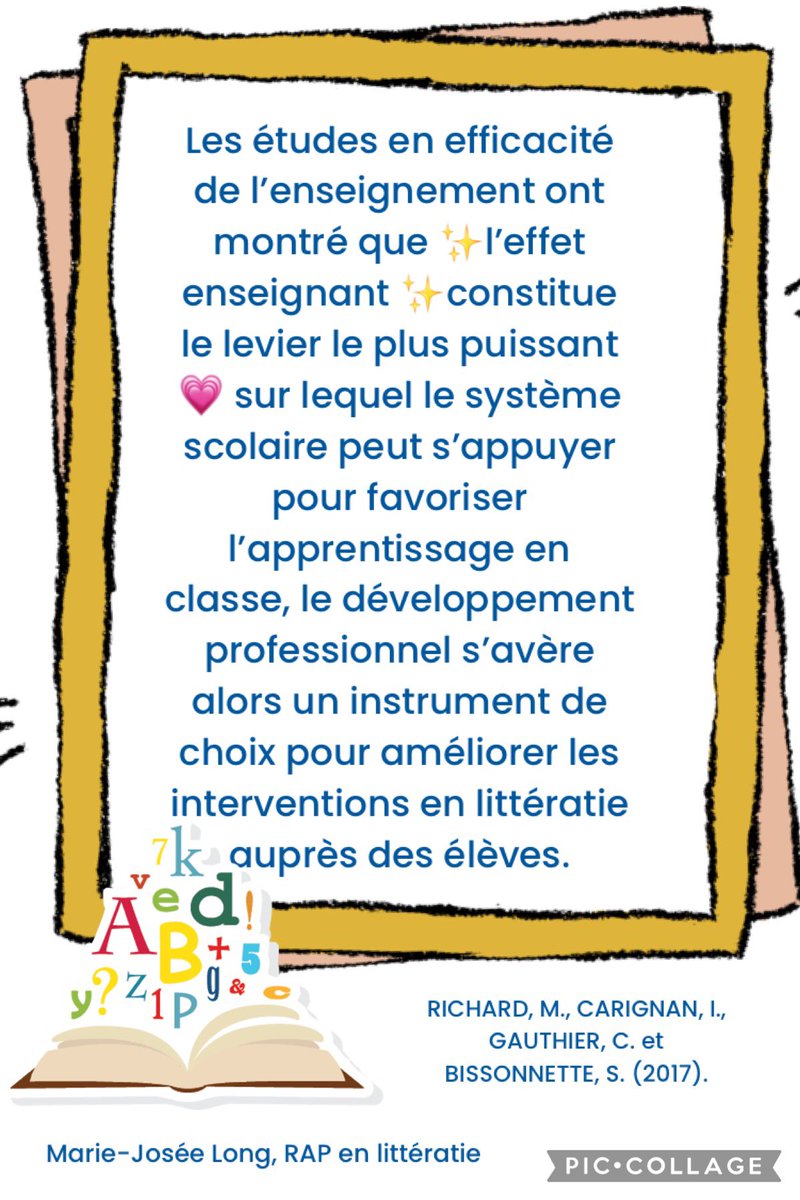 JoseeLong's tweet photo. L’effet enseignant, le levier le plus puissant! ✨✨✨✨ https://t.co/YRDepCU5Hr