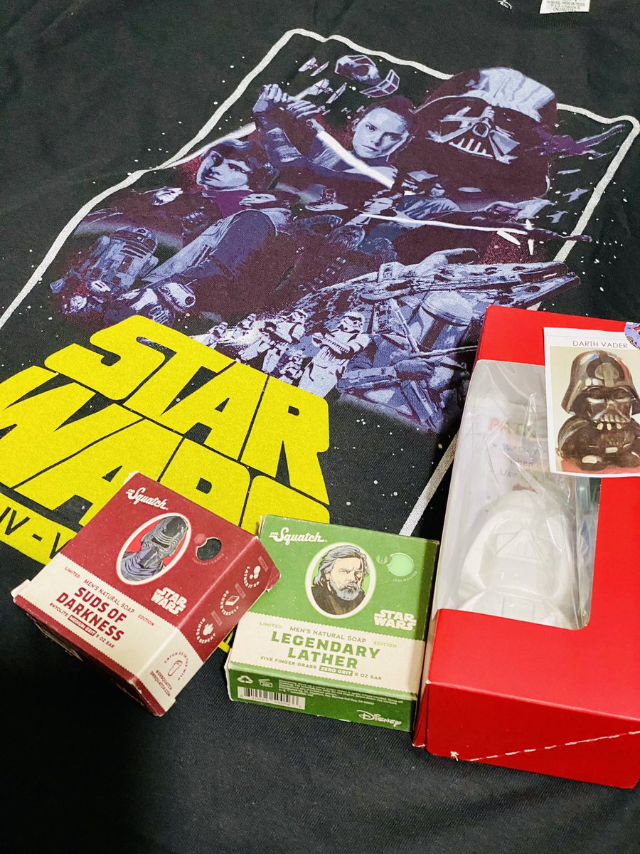 aloyslmn's tweet photo. Feeling blessed this Father's Day! My amazing family knows me too well. I'm surrounded by the force with these incredible Star Wars gifts.The force is strong with this dad. #FathersDay #StarWarsFan #BestGiftsEver https://t.co/3t8uiUin2Y