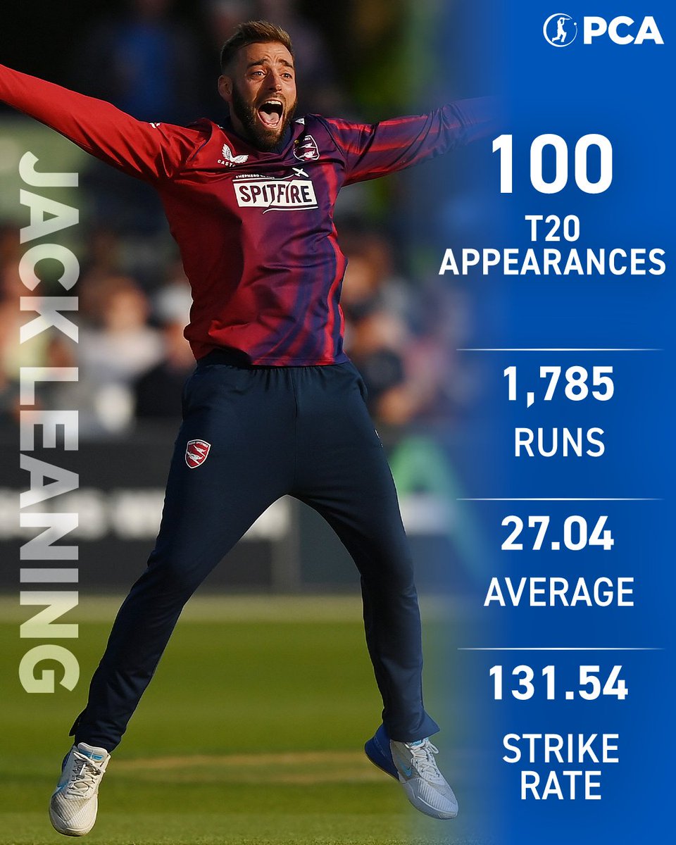 Well done to <a href="/JackLeaning1/">Jack Leaning</a> on reaching 💯 T20 appearances too 🙌

#Blast23
