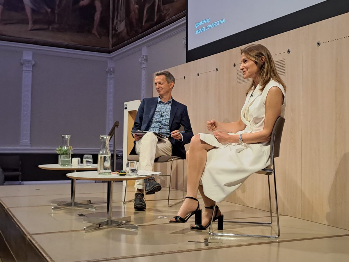 A fantastic event y'day at @theRSAorg #FellowsFestival

If we want to be a cultural superpower we need a bold, coherent vision for our creative industries📈

Yesterday I talked about our plan to unlock growth, maximise potential & shape a pipeline of talent across the UK🎬🎤🎭