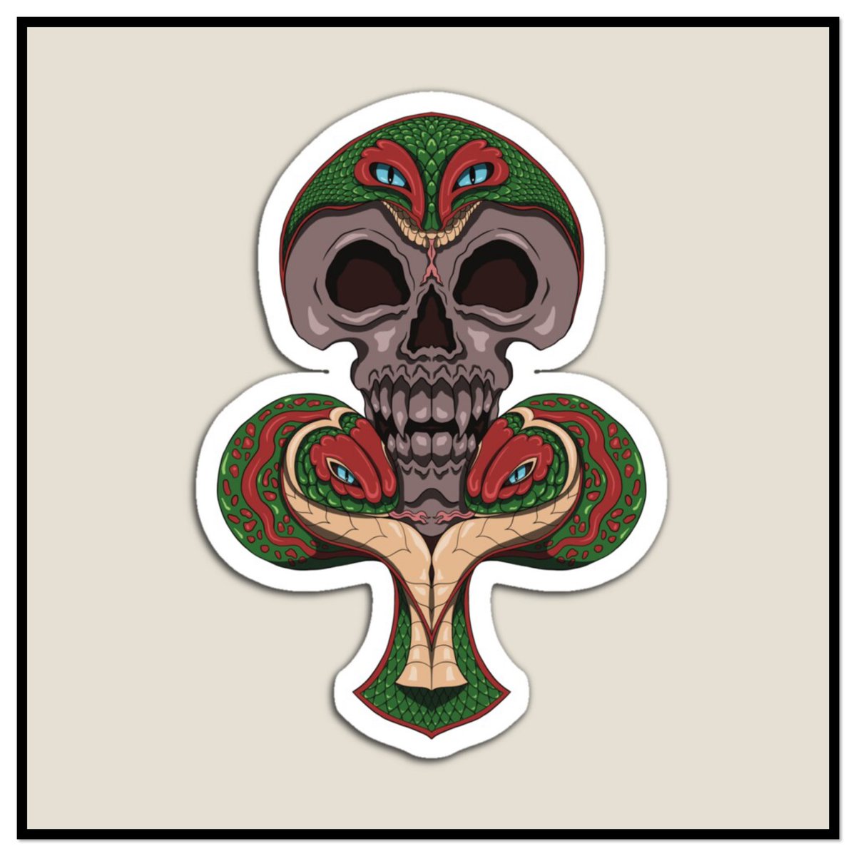 Club card -Designing a new club card in an imaginary way. 
Get my art printed on awesome products. Support me at Redbubble #RBandME:  redbubble.com/i/magnet/Club-… #findyourthing #redbubble #redbubbleartist #redbubbleshop #poker