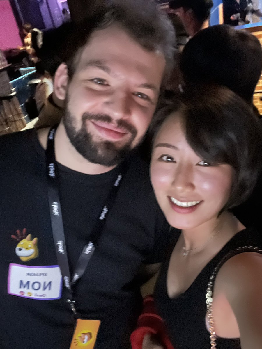 missbeecrypto's tweet photo. Pleasure to have met NOM from @bonk_inu  in Taipei 🇹🇼 https://t.co/GrdMbBKpCG