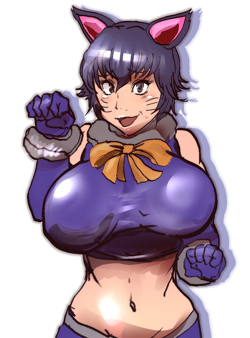 乳の日か……と思ったらデカペェの黒猫スーツ直斗にゃん描いてたのまき 