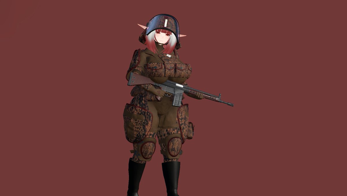 TenebrisBella's tweet photo. I was super bored without PC. Now that I have it back, I jumped into making a model.   

This is one of the first models I made 100% of the textures for! (except my face and hair!) https://t.co/otgik39UbZ