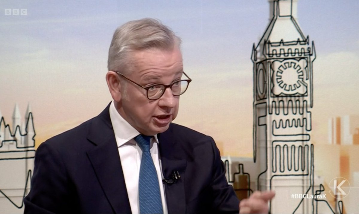 'I'm a free speech fundamentalist,' says Michael Gove, who supports big new restrictions on the right to protest, the right to strike and the blacklisting from official events of anyone who has publicly criticised the Government #bbclaurak