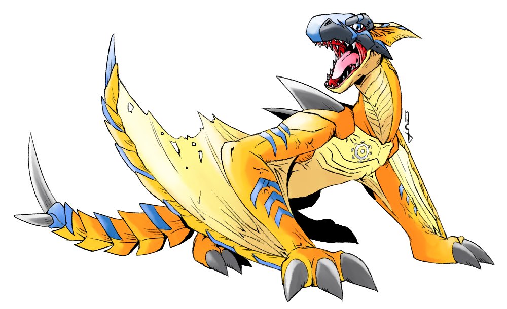 NightClawDuke's tweet image. Tigrex as a Digimon.
#MonsterHunter #tigrex #モンハン #ティガレックス
