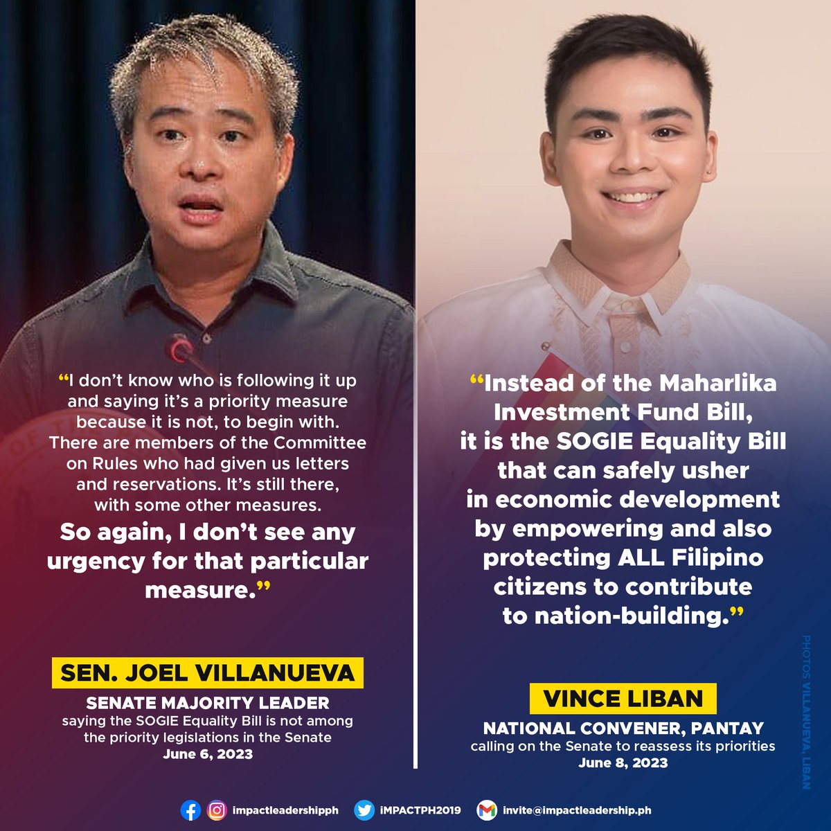 'SOGIE EQUALITY INSTEAD OF MAHARLIKA' ✊🏳️‍🌈

PANTAY National Convener Vince Liban says it is time for the Senate to reassess its priorities after Sen. Joel Villanueva said the #SOGIEEqualityBill is not among their priority legislations. #SOGIEEqualityNow

m.facebook.com/story.php?stor…