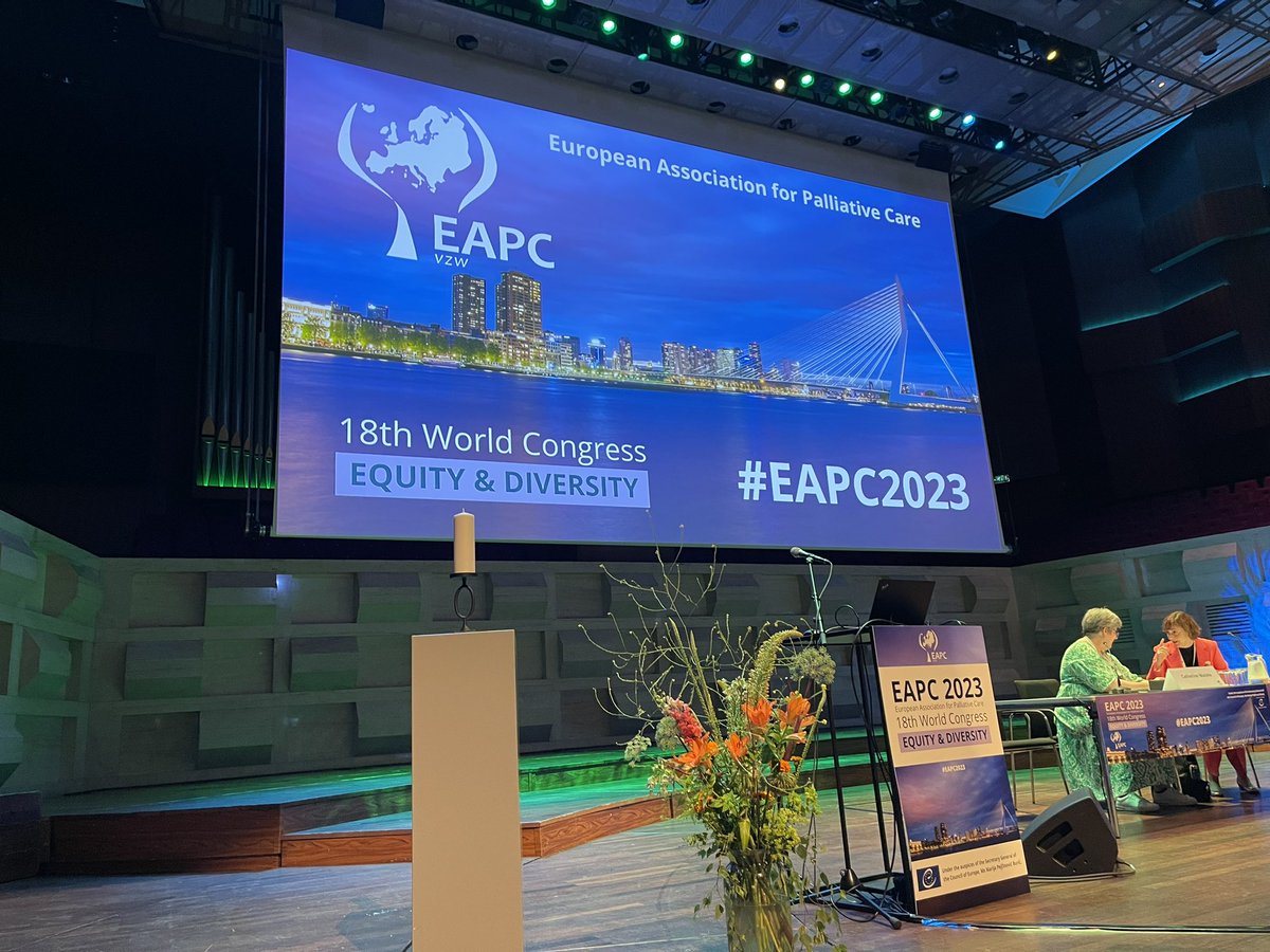 My ♥️ is full of gratitude for the chance to give the opening plenary address at #EAPC2023 + connect with old friends and meet new. We have a long way to go to address the inequities in palliative care, but what a wonderful group of co-conspirators we have to do that with 👊 👊👊