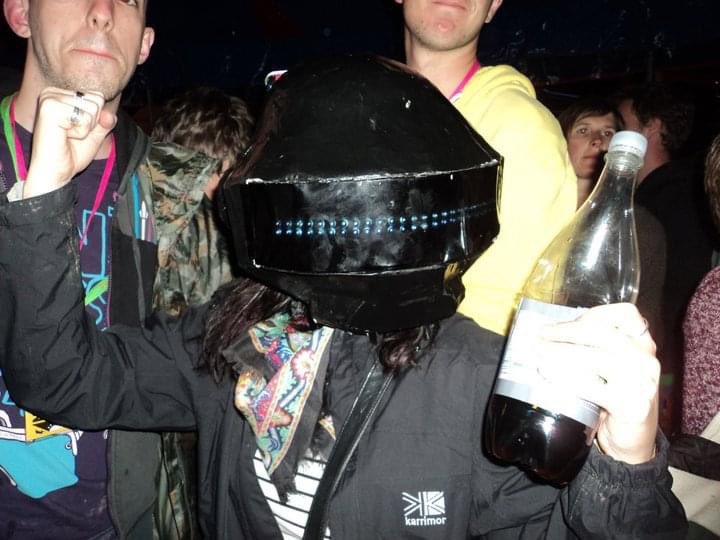 @glastonbury 2011 channeling Daft Punk (or Star Wars, you decide!). This was part of the great hat swap which I tend to get into at #festivals 😂 

Talking #Glastonbury on today’s #festivalvibes @RadioMarsden from 11am. Come down the rabbit hole with me…. radiomarsden.co.uk/listenlive/