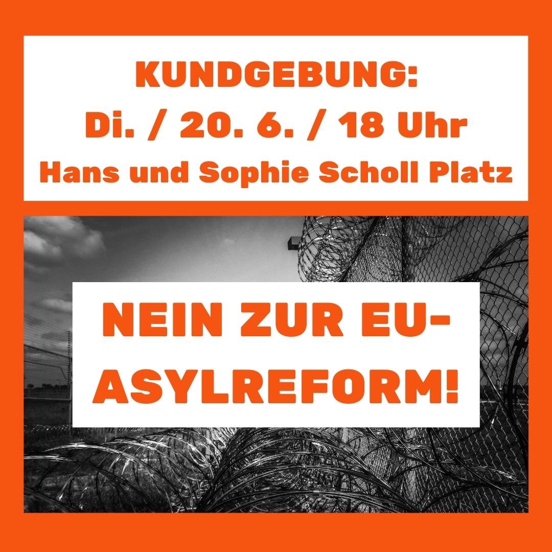 SeebruckeU's tweet photo. Kommt alle! Solidarität und Schutz für alle! #worldrefugeeday #geas #keinasylkompromiss https://t.co/zfw1J04UJ8