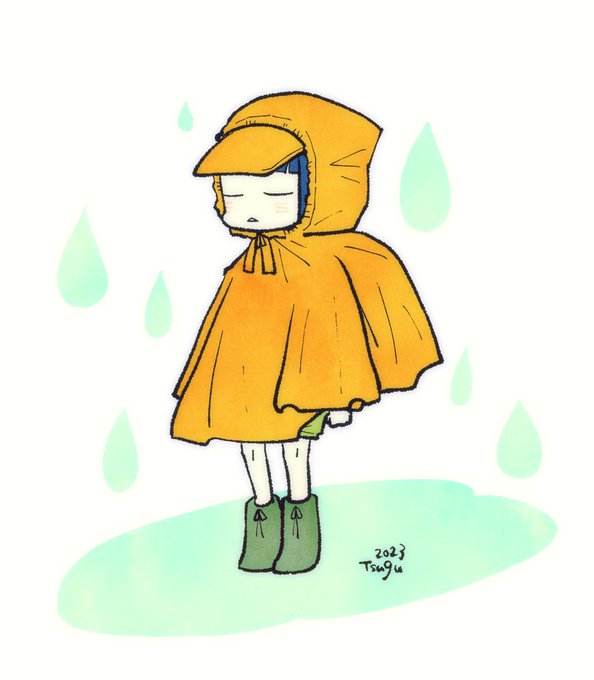 「雨 レインコート」のTwitter画像/イラスト(新着)｜3ページ目