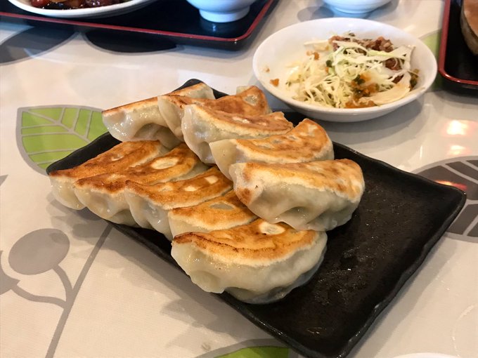 遠近感狂うクソデカ餃子が良だった 