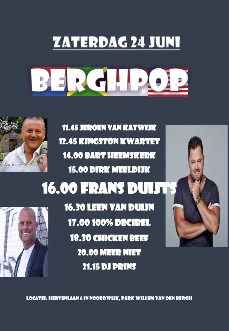 Zomerfeest en Berghpop 2023 !!