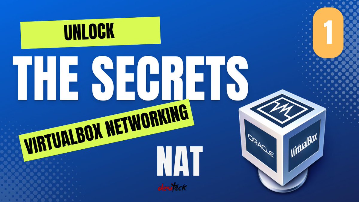 Unlock the Secrets of Virtualbox Networking
#virtualbox #networking 
youtu.be/4v3-j_aGEI0