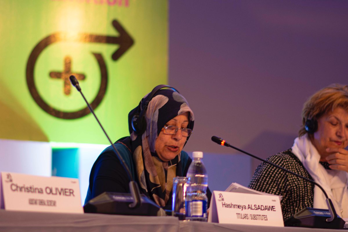 #ALLWomen

'This is an important task, we are fighting for gender equality. We take pride in having strong brothers who stand with us. We thank GS and president for attending it shows your support and commitment,' 

said Hashmeya Alsadawe (Iraq)

#JustFuture