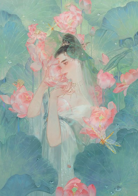 「1girl lotus」 illustration images(Latest)