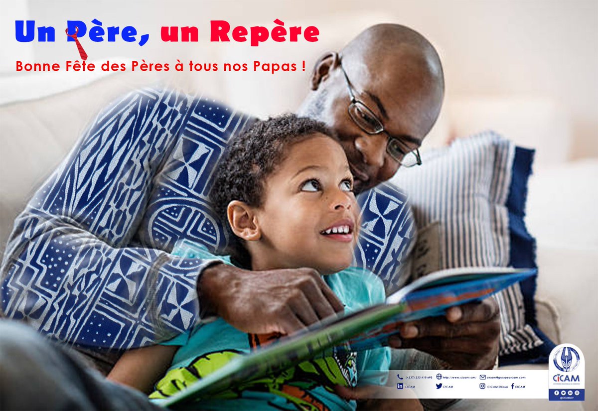 cicam237's tweet photo. 𝗙𝗲̂𝘁𝗲 𝗱𝗲𝘀 𝗣𝗲̀𝗿𝗲𝘀❤️🧔❤️
Un Père est un Repère plein de lumière,
Un père est un chemin vers demain,
un Papa est un guide.
Bonne Fête des Pères à tous nos Papas🥰
Nous vous aimons ❤️🧔❤️
#fathersday
#fetedesperes
#repere #guide
#dad #father
#MadeInCameroon
#Cicam https://t.co/ANEjCbdg1n