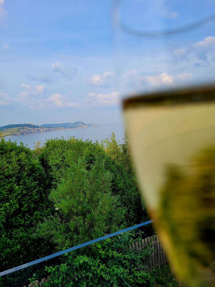 Dutch_G's tweet image. Glass of @BollingerUK overlooking  #GoldenCap. Just perfect. Even better that the bottle of MV has aged for a few years, which makes such a difference.