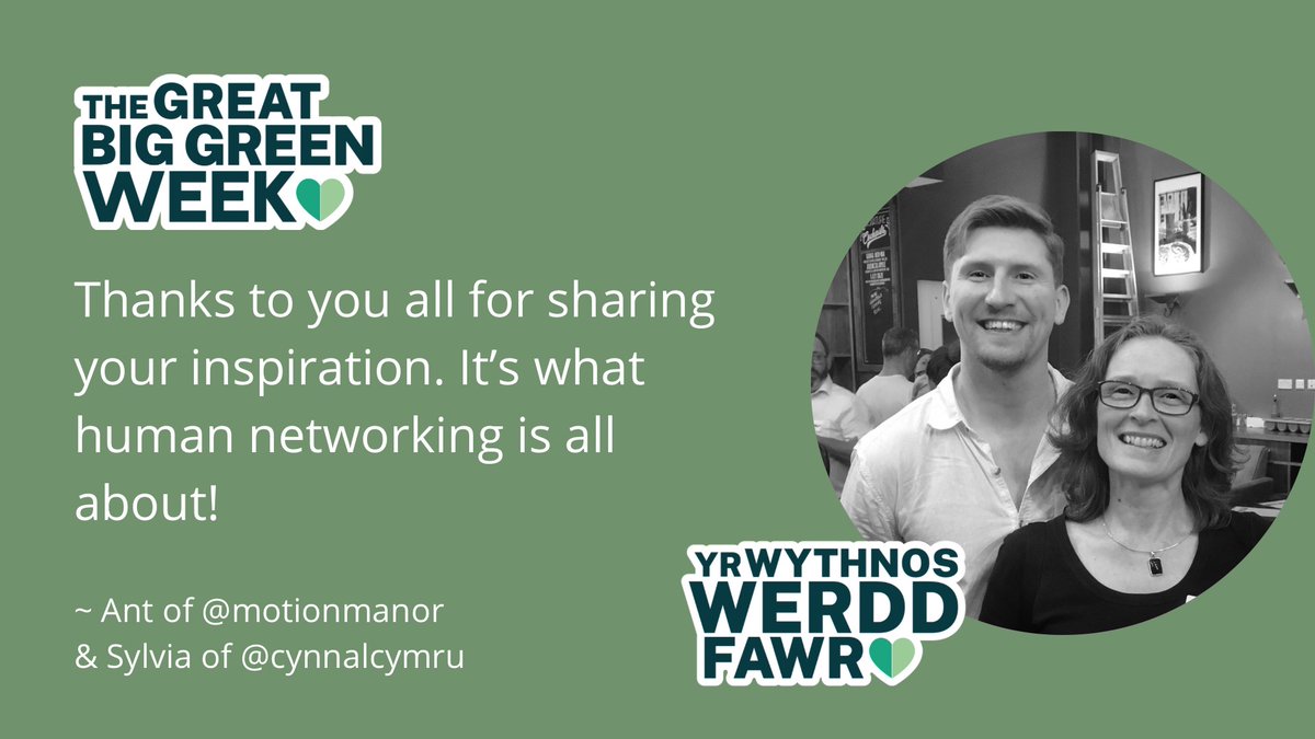 @motionmanor @SolvingSapien @auditeluk @introbiz @ceritheviking @WebMarketerUK Thanks #GreatBigGreenWeek #WythnosWerddFawr and to all the Cardiff #PeoplePlanetPint networkers, it was fun! 15/15