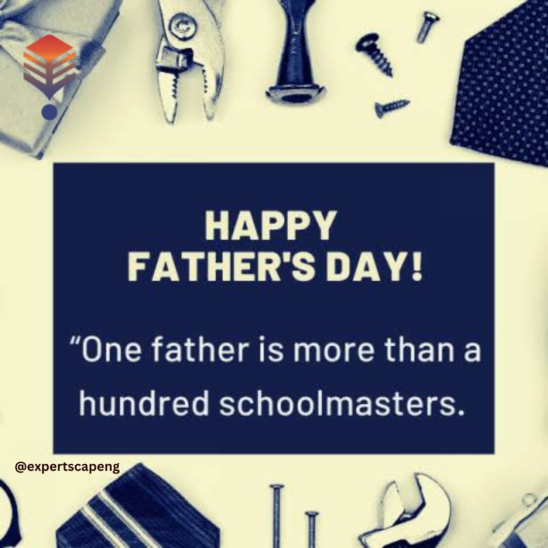 expertscapeng's tweet photo. A Father is more than 100 school masters...

Happy Father's Day!

#happyfathersday https://t.co/lYeekiGPRZ