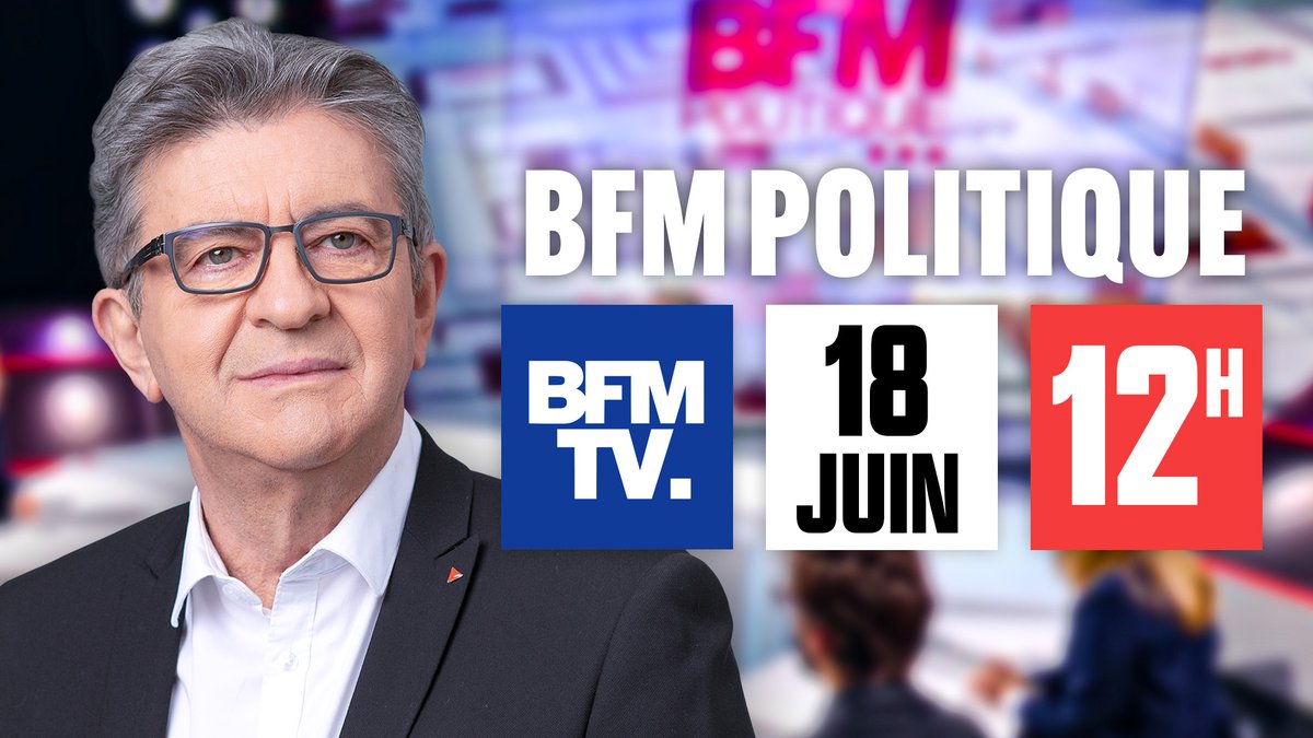 📺🔴 Rendez-vous à 12h00 sur BFMTV pour l'émission #BFMPolitique !