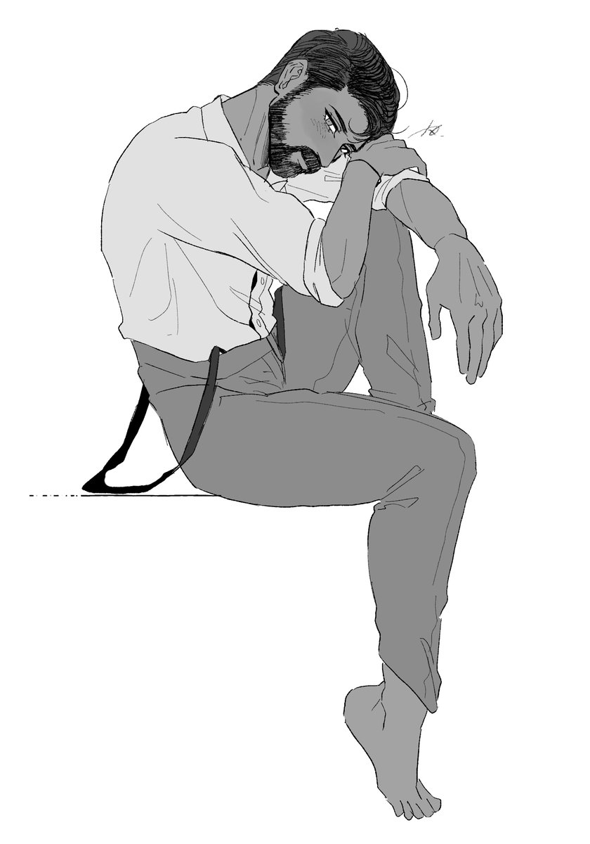 ラフで力尽きた🙃描けたら描く(行けたら行く)