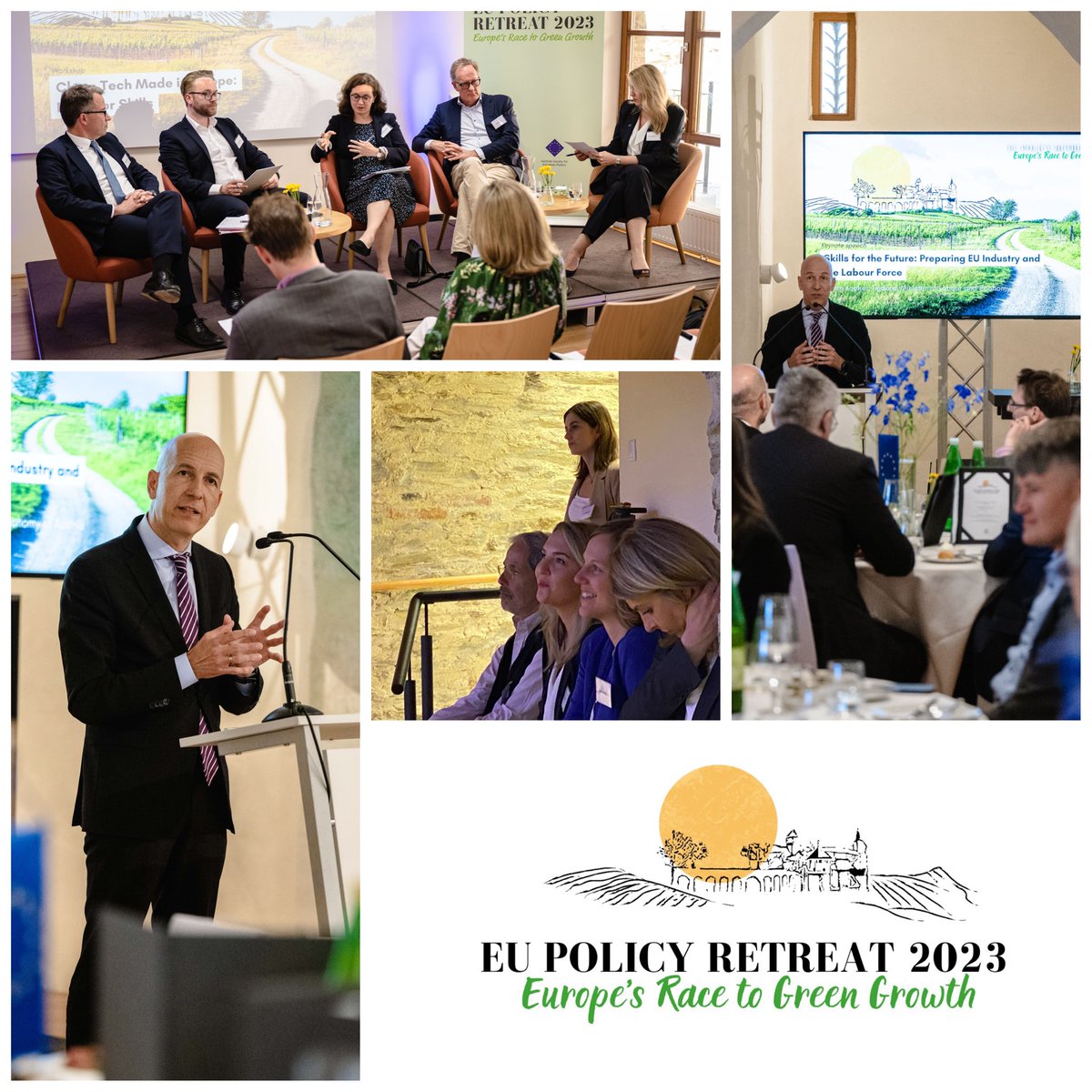 🇪🇺🇦🇹EU Policy Retreat Schlaining🌱 Personal Take Away No 5: The green transition could affect between 35 and 45% of the workforce. We will need many new, re- and upskilled workers, in the battery industry alone around 800.000. This is why investing and promoting skills is of key